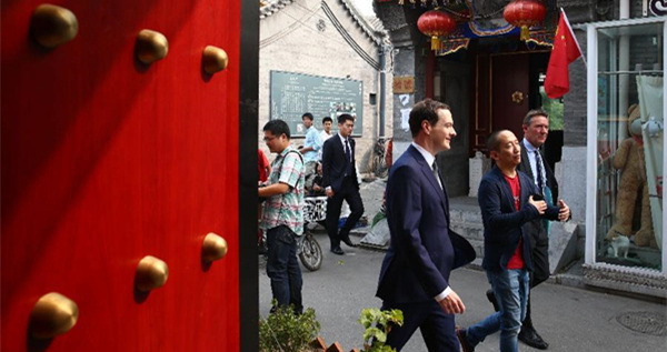 George Osborne arrives in Beijing for one-week visit