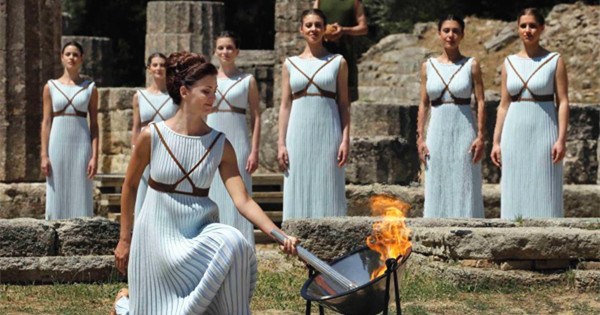 Olympic flame lighting ceremony held for Rio Olympics