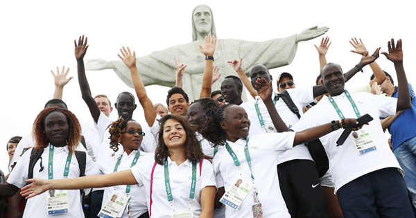 First-ever refugee team ascends to Rio