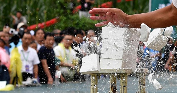 Martial arts competition held in Shaolin TempleC China