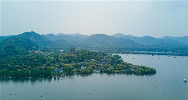 Scenery of West Lake in China