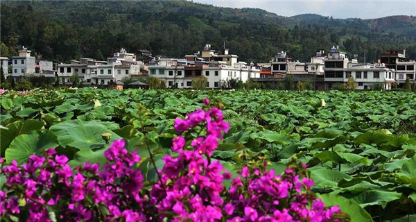 Tourists visit Guanglu ancient town in Yunnan