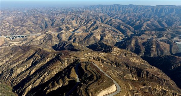 Scenery of Loess Plateau in Shanxi