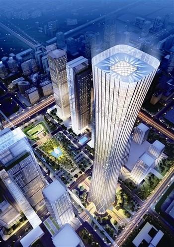 The 108-story building, called China Zun, is shaped like a zun, an ancient Chinese wine vessel, and will be completed within five years.