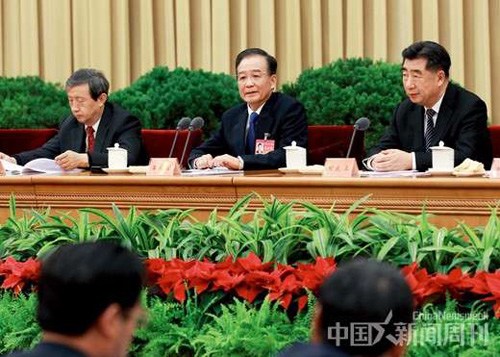 Premier Wen Jiabao at the annual central conference on rural work on December 27, 2011.