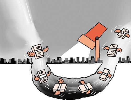 The underground banks are efficient. It only takes them about half an hour to complete a foreign exchange deal because of their extensive business networks and loyal customers.