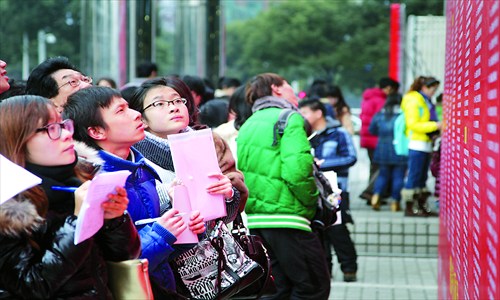 In Shanghai 178,000 college students will graduate this year, an increase of 3,000 over the previous year. [Photo: CFP]