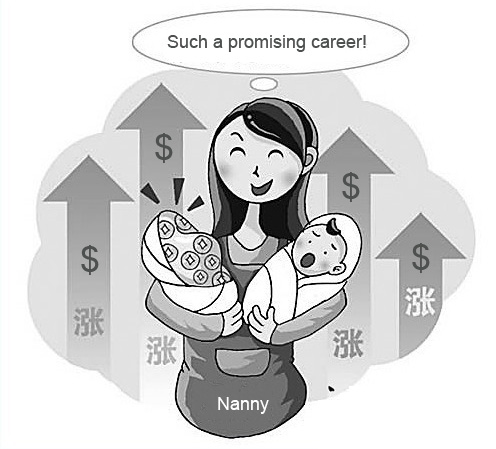 Wages for nannies have increased by over 20 percent in recent weeks.