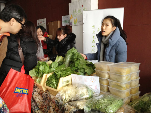 Organic vegetables available at the Organic Farmers' Fair