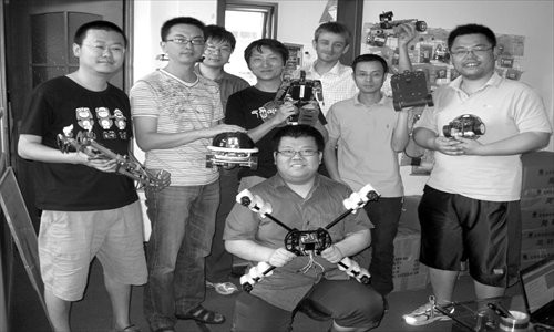 Some members of the Open Drone team [Photos: Courtesy of Open Drone]