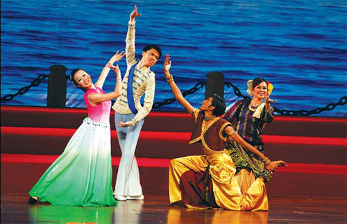 Folk performances are a highlight of the annual expo.