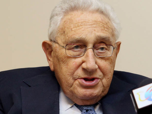 Henry Kissinger, former US secretary of state and an old China hand.