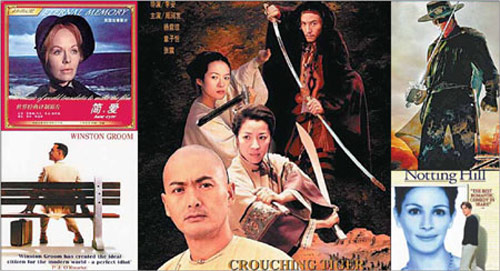 Some of the movies dubbed into either English or Chinese. Provided to China Daily