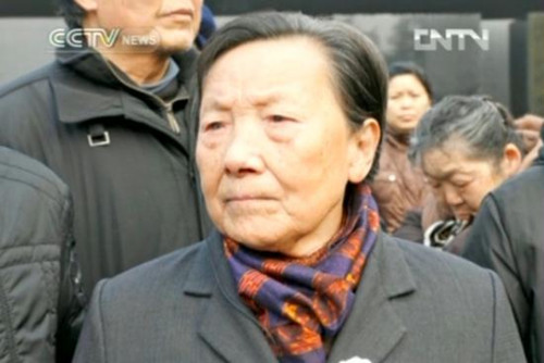 83-year-old Xia Shuqin started her 12-day trip in Japan a week ago. She met with local residents in Fukuoka on Sunday and will continue her tour in Tokyo, Kyoto, and several other cities.