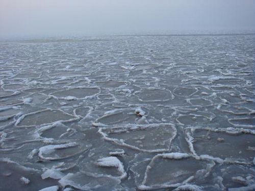 It's the freezing north, where the cold air has sealed northern China��s Bohai gulf.