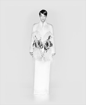 Delicately crafted, but practical at its core, the details of Mo Yan Dress are old rugs. Photo: Courtesy of Simon Larsson 