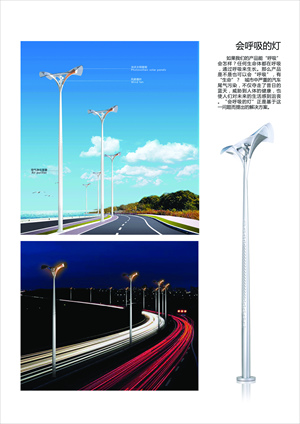Design professor Qu Song wants to put streetlights to work during the day by equipping them to filter air. Photo: Courtesy of Qu Song