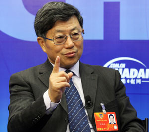 Chi Fulin, a CPPCC National Committee member, speaks to China Daily in Beijing on Friday. [Wu Chuanjing / China Daily]