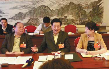 Ye Yu at the ongoing National People's Congress. Zhu Zhe / China Daily