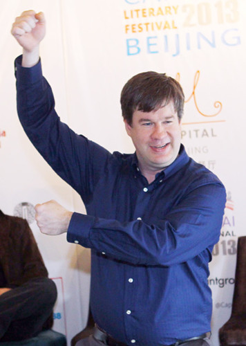 Expat writers Kaitlin Solimine, Tom Carter and Matthew Polly, recount their China experiences at the book launch of Unsavory Elements, part of the Capital Literary Festival Beijing. PHOTOS BY ZOU HONG / CHINA DAILY