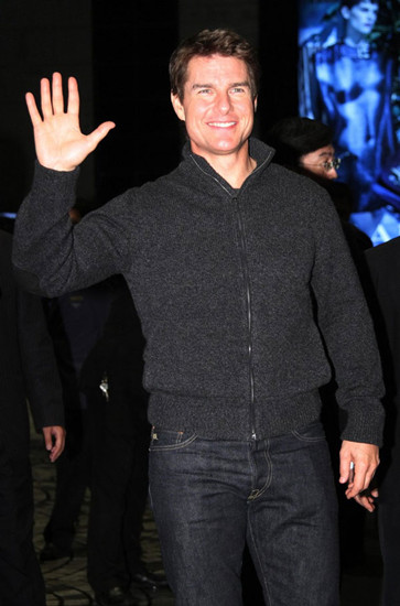 Actor Tom Cruise arrives in Taipei on April 5, 2013. He was in Taipei to promote his new film Oblivion. [Photo: Udndata/Imagine China]