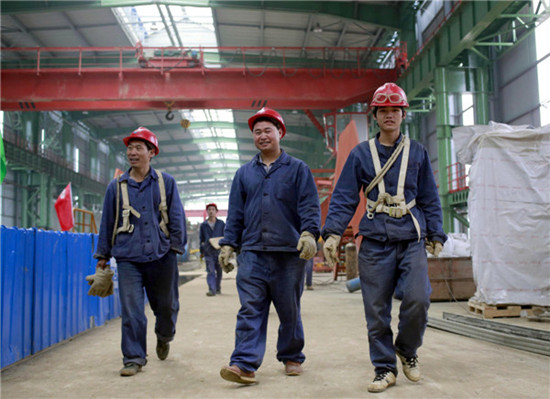 Guiyang Special Steel Co, established in 1958, is currently building a new factory in Xiuwen county. Feng Yongbin / China Daily