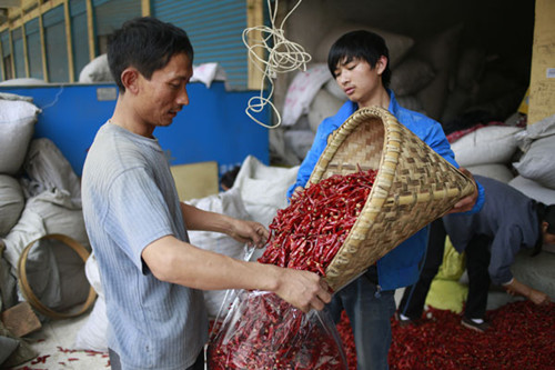 Red chilies are one of the best offerings of the province. Photo by Feng Yongbin / china daily
