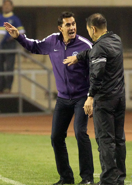 Coach Alexandre Guimaraes of Costa Rica says taking a job in China is an interesting challenge. PROVIDED TO CHINA DAILY