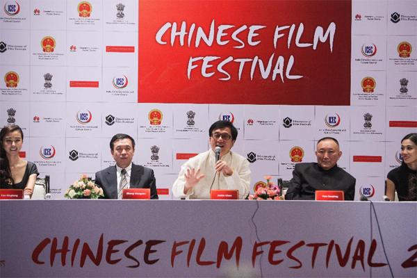 International action star Jackie Chan has been in New Delhi for the China Film Festival.