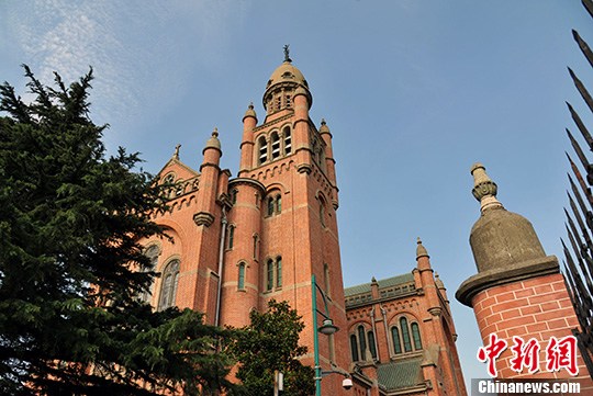 Photo taken on July 28 shows the Sheshan Catholic Church in Shanghai. [Photo: CNS / Sun Zifa]
