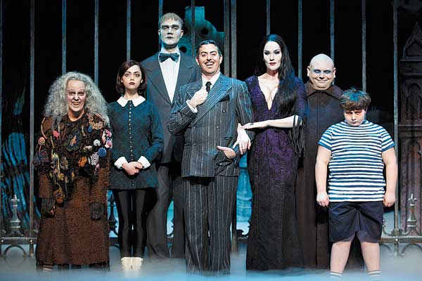 The theme is more warm than creepy, but The Addams Family tries to attract fans of the old series with its visual effects. [carol rosegg / for CHINA DAILY]