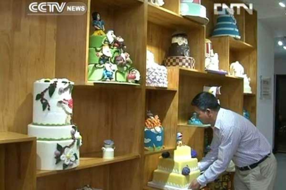 Gino's Baking Arts Gallery in Beijing. (Photo: CNTV)