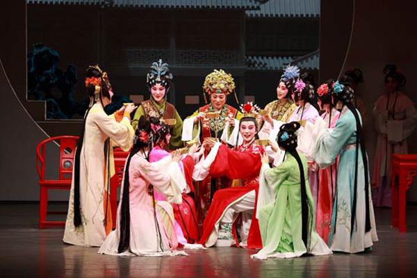 Main characters in the Kunqu Opera version of classic A Dream of Red Mansions