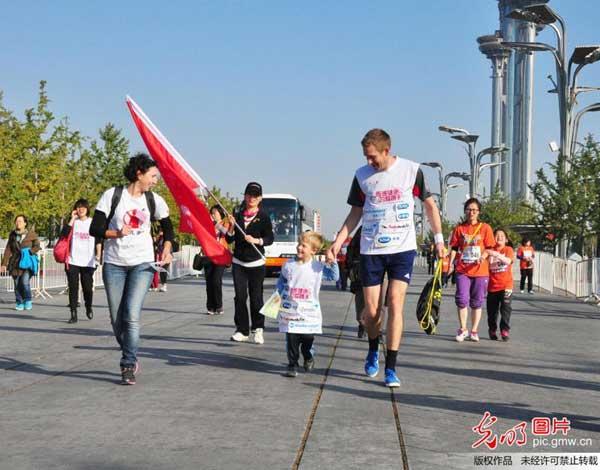 The 1.4 kilometre race, especially providing an opportunity for youngsters to get involved.