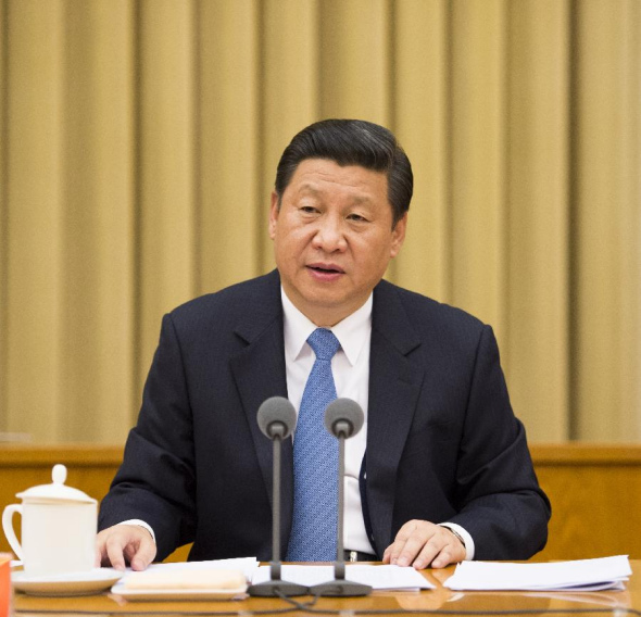 Xi Jinping, general secretary of the Communist Party of China (CPC) Central Committee, Chinese president and chairman of Central Military Commission, speaks during a conference on the diplomatic work on neighboring countries in Beijing, capital of China, Oct. 25, 2013. (Xinhua/Li Xueren)