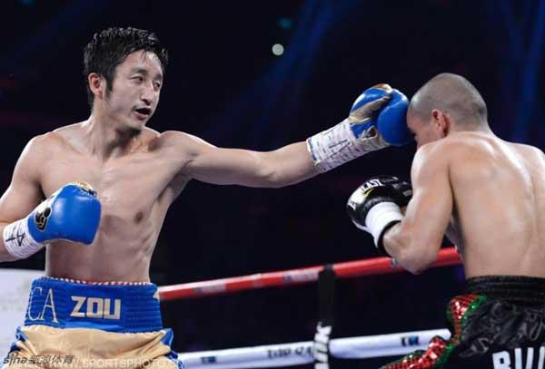 Olympic champion Zou Shiming won his third pro fight but more importantly stepped it up a level from his previous two pro outings in April and July.