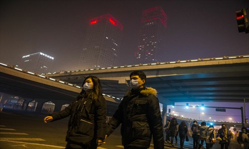 Smoking is still the main cause of lung cancer in Beijing, but smog is also a threat. Photo: Li Hao/GT