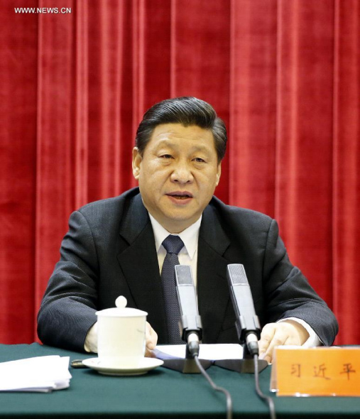 Chinese President Xi Jinping delivers a speech during a symposium commemorating the 120th anniversary of the birth of the late Chinese leader Mao Zedong in Beijing, capital of China, Dec 26, 2013. (Xinhua/Ju Peng)