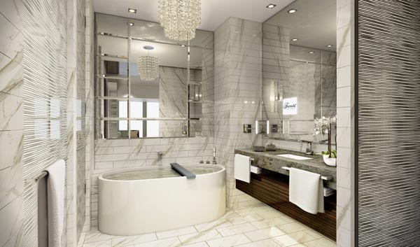 Decked out in subtle but elegant tones of dark brown and gold, the Fairmont Nanjing intends to fuse modern elements with the traditional icons that echo the ancient capital's long history. [Photos Provided to China Daily]