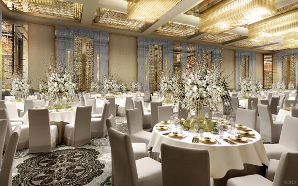 Decked out in subtle but elegant tones of dark brown and gold, the Fairmont Nanjing intends to fuse modern elements with the traditional icons that echo the ancient capital's long history. [Photos Provided to China Daily]