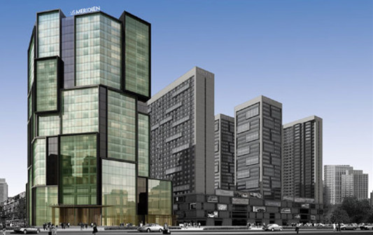 The Le Meridien in Zhengzhou proudly stands in the city center in Henan province's capital. [Photo Provided to China Daily]