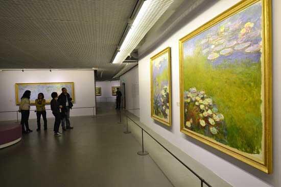 Image taken on March 8, 2014 shows China's largest ever show of works by French Impressionist Claude Monet in Shanghai.