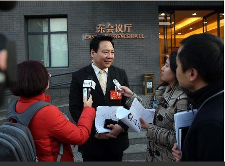 Chen Yulu, a National People's Congress (NPC) deputy and president of the Renmin University of China.[Photo/Xinhua]