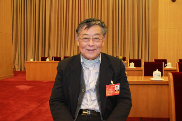 Zhao Yafu, a NPC deputy and former director of the Agricultural Science Institute in Zhenjiang City of Jiangsu Province. [China.org.cn]