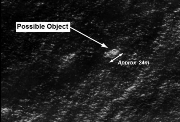 The Australian Maritime Safety Authority (AMSA) released maps on March 18, 2014, showing where they planned to search for the missing Malaysia Airlines flight MH370 in the Indian Ocean. (Photo courtesy of the website of Australian Broadcasting Corporation)