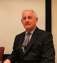 Chris McLaughlin, senior vice president of external affairs at Inmarsat, poses for a photo in an office in London on March 25, 2014. [Photo by Cecily Liu/China Daily]