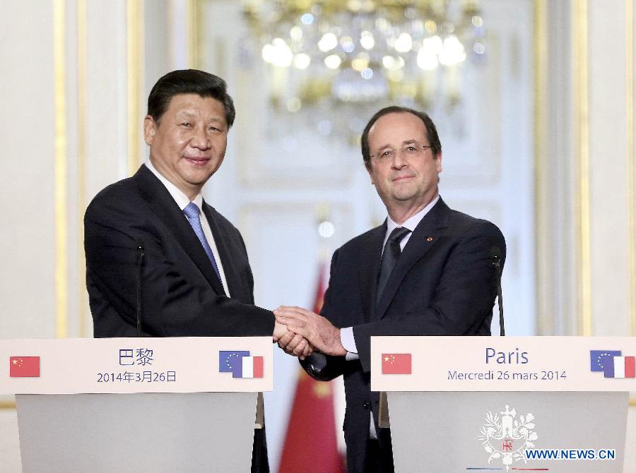 Xi, Hollande pledge to open new era for bilateral ties