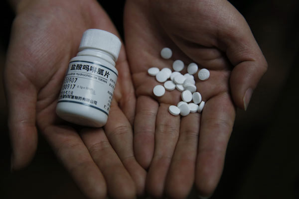 Moroxydine ABOB is a prescription antiviral used to treat flu. DING KAI / FOR CHINA DAILY 