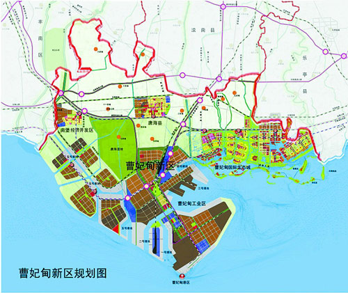 Map of Caofeidian area in Hebei province. [Photo: cpc.people.com.cn]