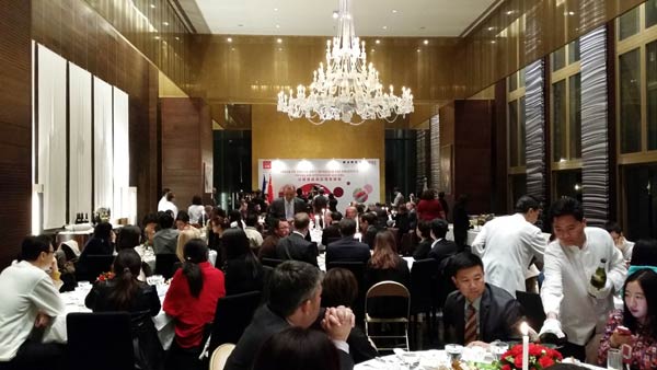 French Embassy in Beijing laid out the table full of French cuisine for media at the French Embassy in Beijing, April 23, to mark the 50th anniversary of the establishment of diplomatic relations between France and China. [Photo by Ye Jun/chinadaily.com.cn]